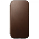 Nomad iPhone 16 Pro Max Modern Leather Folio -kotelo, ruskea