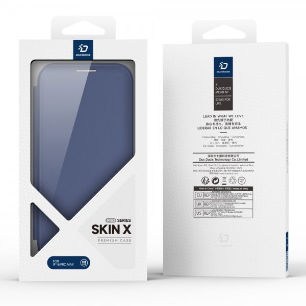 Dux Ducis iPhone 16 Pro Max Suojakotelo Skin X Pro Series Jalusta MagSafe Sininen