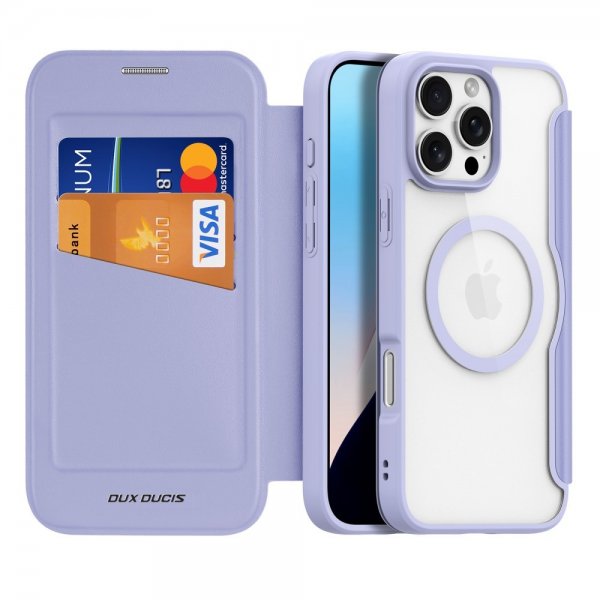 Dux Ducis iPhone 16 Pro Max -suojakuori Skin X Pro Series MagSafe, violetti
