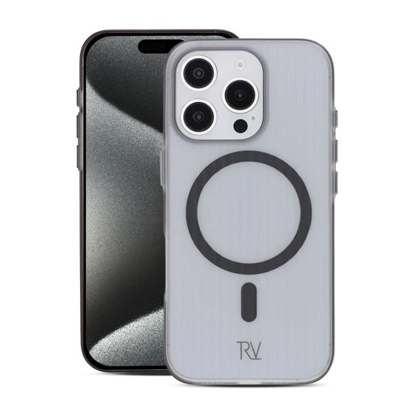 Rvelon iPhone 16 Pro Max Kuori Aaltopahvi MagSafe Harmaa
