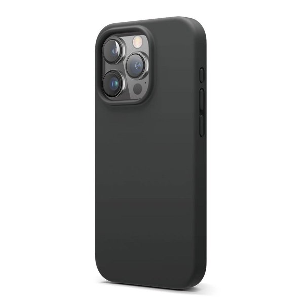 Rvelon iPhone 16 Pro Max Kuori Silikoni MagSafe Musta