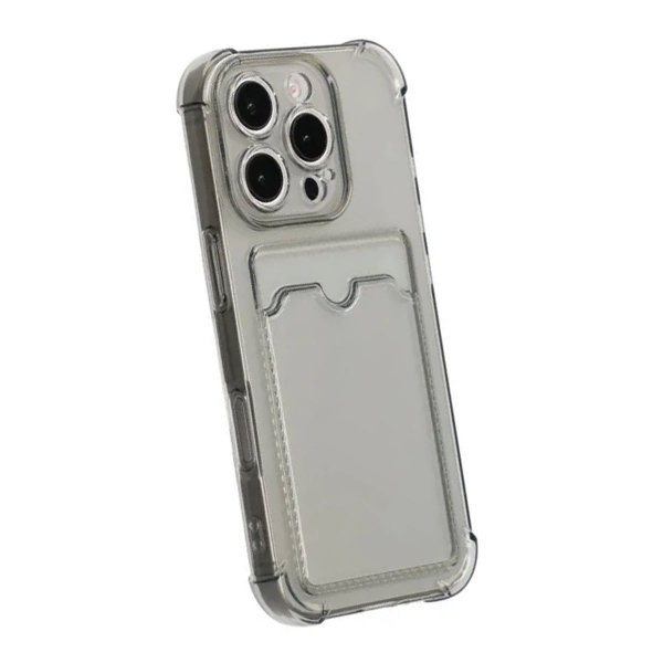 iPhone 16 Pro Max Kuoret Korttipidikkeellä Iskunkestävä Musta