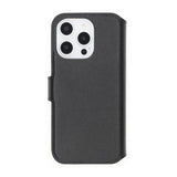 Rvelon iPhone 16 Pro Max Kotelo Aitoa nahkaa Korttitaskut Musta