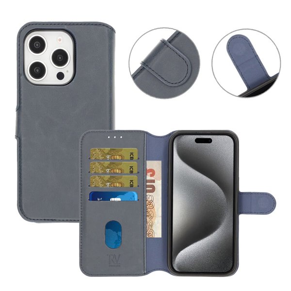 Rvelon iPhone 16 Pro Max -kotelo, magneettinen, irrotettava kuori, sininen