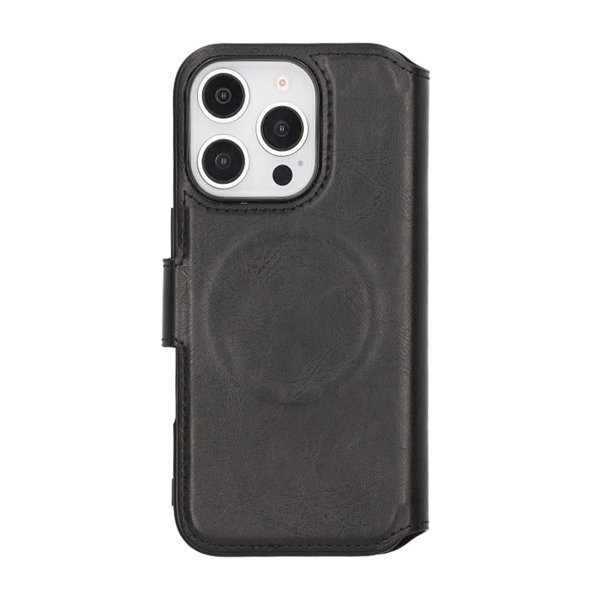 Rvelon iPhone 16 Pro Max -kotelo, 4 korttipaikkaa, MagSafe, musta