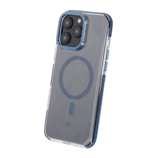 Rvelon iPhone 16 Pro Max Kuori TPU MagSafe Sininen
