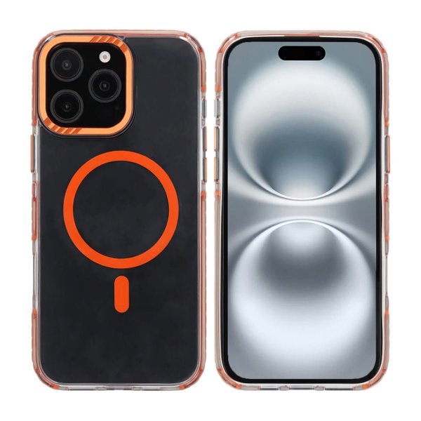 Rvelon iPhone 16 Pro Max Kuori TPU MagSafe Oranssi
