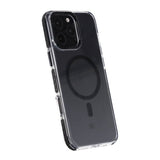 Rvelon iPhone 16 Pro Max Kuori TPU MagSafe Musta/Läpinäkyvä
