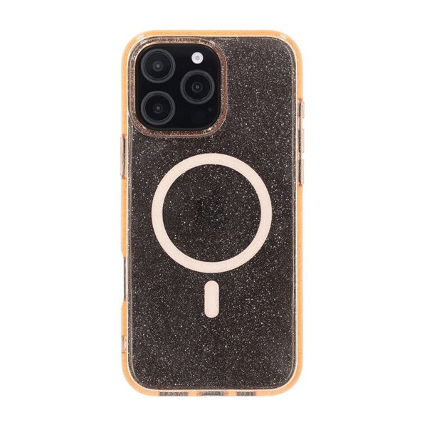 Rvelon iPhone 16 Pro Max Kuori Glitter MagSafe Kulta