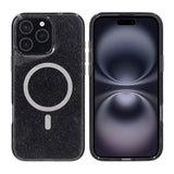 Rvelon iPhone 16 Pro Max Kuori Glitter MagSafe Musta