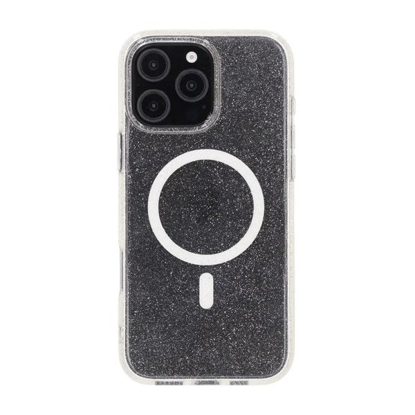 Rvelon iPhone 16 Pro Max Kuori Glitter MagSafe Valkoinen