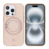 Rvelon iPhone 16 Pro Max -suojakuori, jossa kääntyvä MagSafe-jalusta, valkoinen