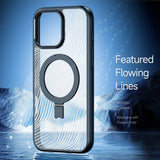 Dux Ducis iPhone 16 Pro Max -kuori Aimo Series MagSafe Kickstand, musta