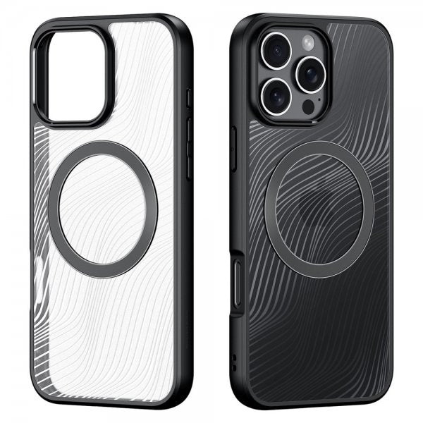 Dux Ducis iPhone 16 Pro Max -suojakuori Aimo Series MagSafe Musta