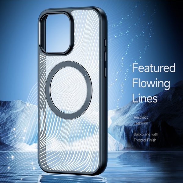 Dux Ducis iPhone 16 Pro Max -suojakuori Aimo Series MagSafe Musta