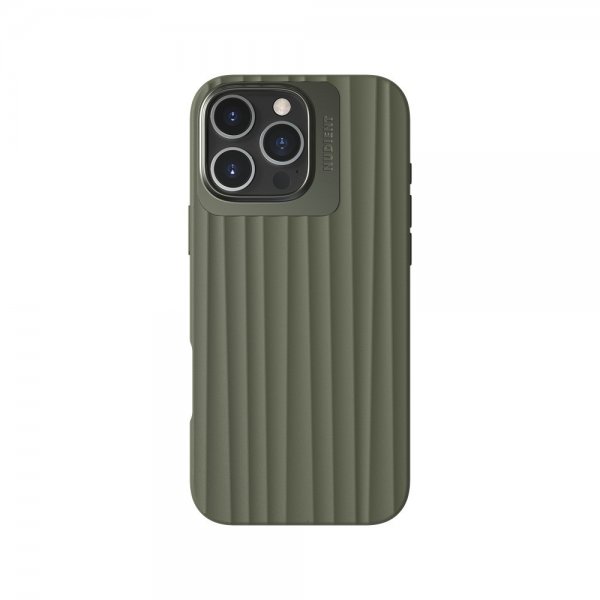 Nudient iPhone 16 Pro Max -suojakuori Bold MagSafe Olive Green