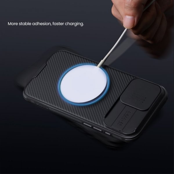 Nillkin iPhone 16 Pro Max Kuori CamShield Pro MagSafe Musta