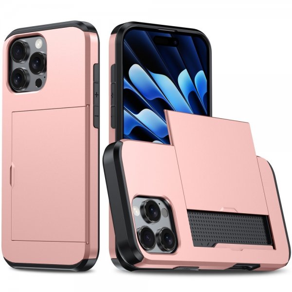 iPhone 16 Pro Max Kuoret Card Slide Ruusukulta