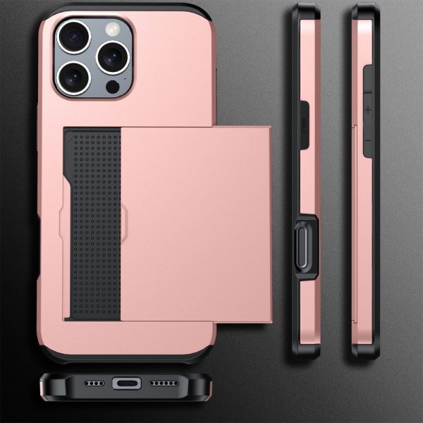 iPhone 16 Pro Max Kuoret Card Slide Ruusukulta