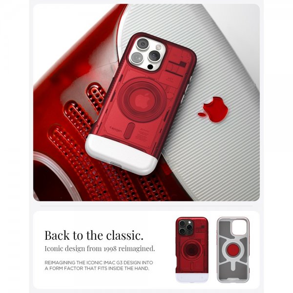 Spigen iPhone 16 Pro Max Kuori Classic C1 MagFit Ruby