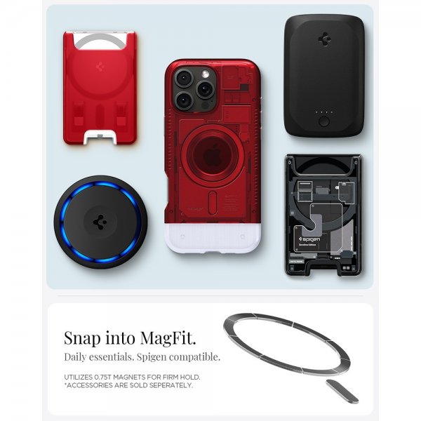 Spigen iPhone 16 Pro Max Kuori Classic C1 MagFit Ruby