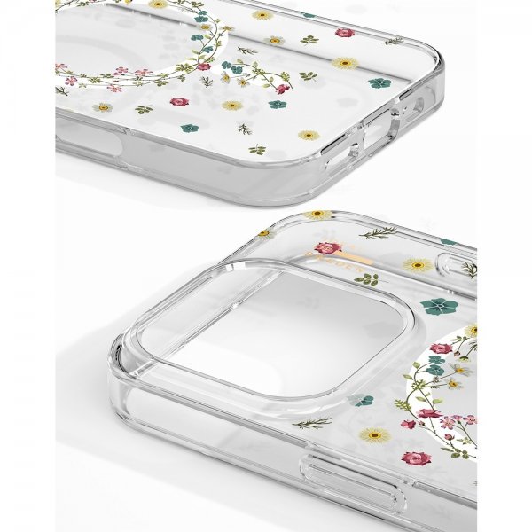 Ideal of Sweden iPhone 16 Pro Max -kuori Clear Case MagSafe Petite Floral
