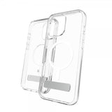 ZAGG iPhone 16 Pro Max -suojakuori Crystal Palace Snap Kickstand Läpinäkyvä