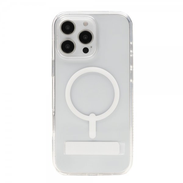 ZAGG iPhone 16 Pro Max -suojakuori Crystal Palace Snap Kickstand Läpinäkyvä