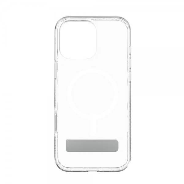 ZAGG iPhone 16 Pro Max -suojakuori Crystal Palace Snap Kickstand Läpinäkyvä