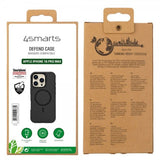 4smarts iPhone 16 Pro Max -suojakuori Defend Case Ultimag, musta