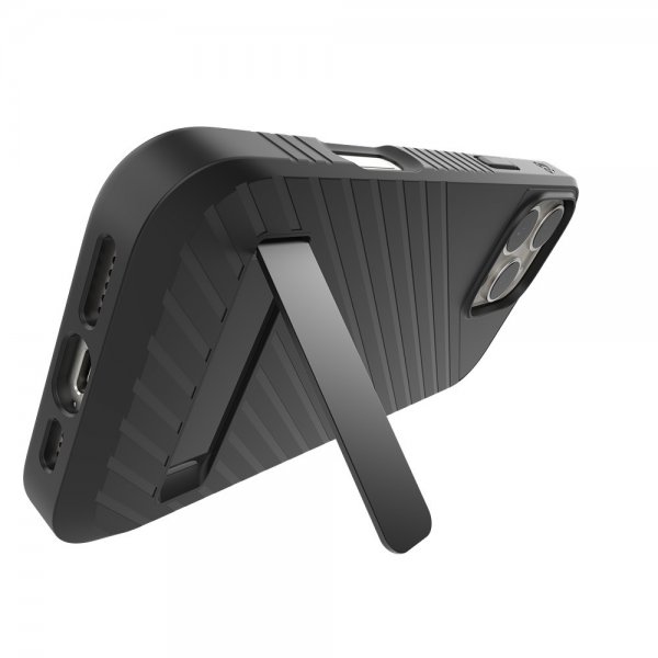 ZAGG iPhone 16 Pro Max -kuori Denali Snap Kickstand Musta