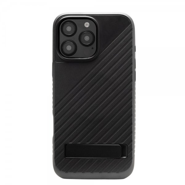 ZAGG iPhone 16 Pro Max -kuori Denali Snap Kickstand Musta