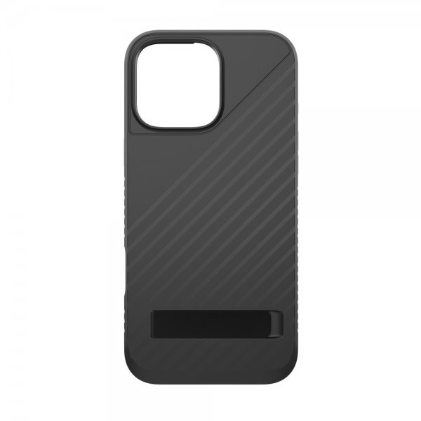 ZAGG iPhone 16 Pro Max -kuori Denali Snap Kickstand Musta