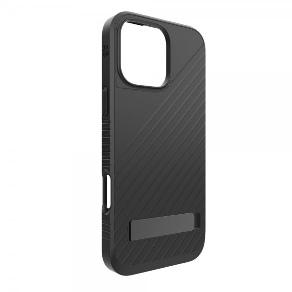ZAGG iPhone 16 Pro Max -kuori Denali Snap Kickstand Musta