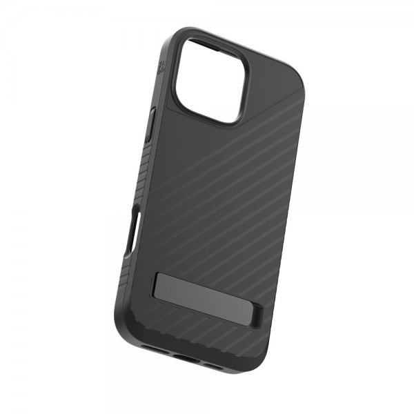 ZAGG iPhone 16 Pro Max -kuori Denali Snap Kickstand Musta