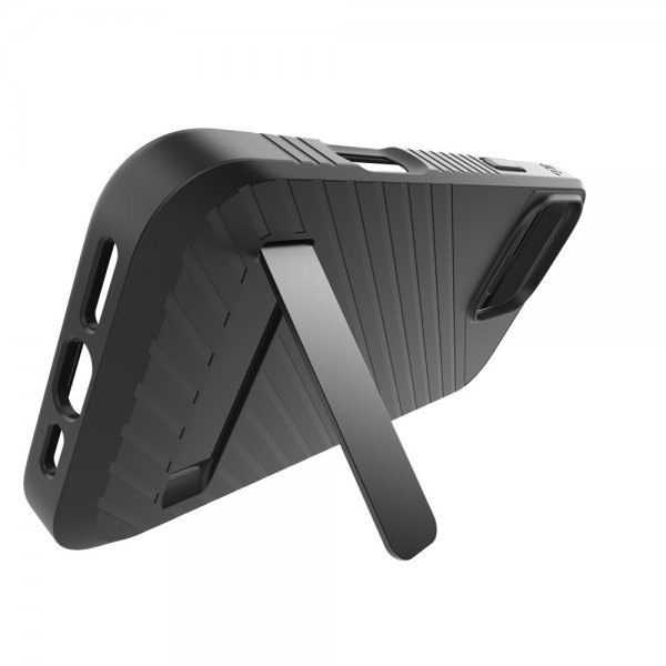 ZAGG iPhone 16 Pro Max -kuori Denali Snap Kickstand Musta