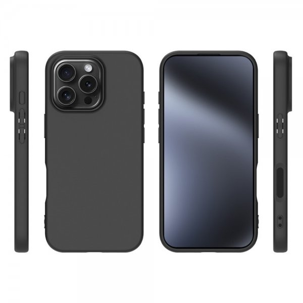 Nordic Covers iPhone 16 Pro Max Kuori Feather Series Raven Black