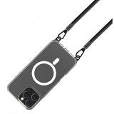 Celly iPhone 16 Pro Max -kuori Freedom Necklace MagSafe, läpinäkyvä