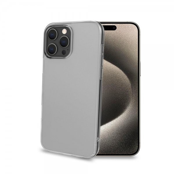 Celly iPhone 16 Pro Max -suojakuori GELSKIN Läpinäkyvä