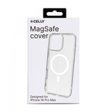 Celly iPhone 16 Pro Max GELSKINMAG MagSafe Kuori Läpinäkyvä Valkoinen