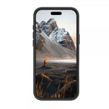 dbramante1928 iPhone 16 Pro Max -kuori Iceland Ultra D3O MagSafe Kickstand Musta