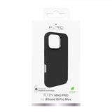 Puro iPhone 16 Pro Max -kuori ICON Mag Pro musta