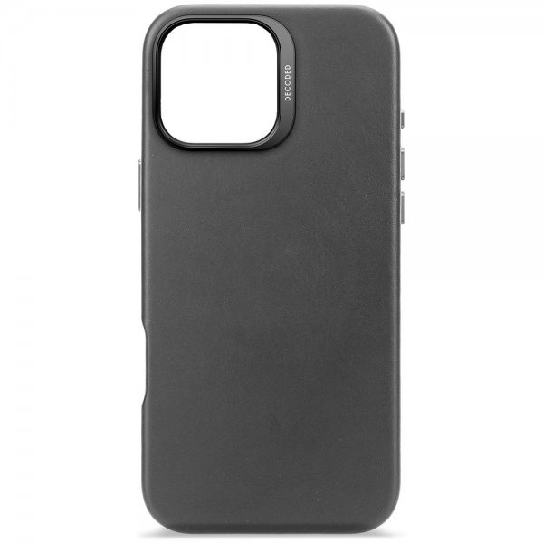 Decoded iPhone 16 Pro Max Skal Leather Backcover Musta