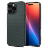 Spigen iPhone 16 Pro Max -suojakuori Liquid Air Abyss Green