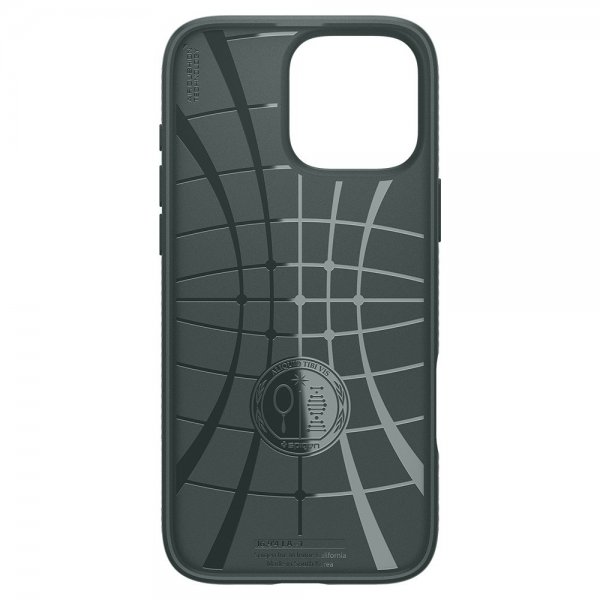 Spigen iPhone 16 Pro Max -suojakuori Liquid Air Abyss Green