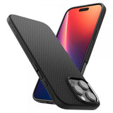 Spigen iPhone 16 Pro Max -suojakuori Liquid Air Mattamusta