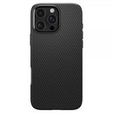 Spigen iPhone 16 Pro Max -suojakuori Liquid Air Mattamusta