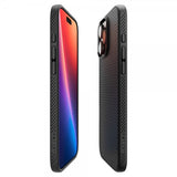 Spigen iPhone 16 Pro Max -suojakuori Liquid Air Mattamusta