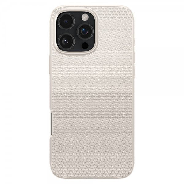 Spigen iPhone 16 Pro Max -suojakuori Liquid Air Natural Titanium