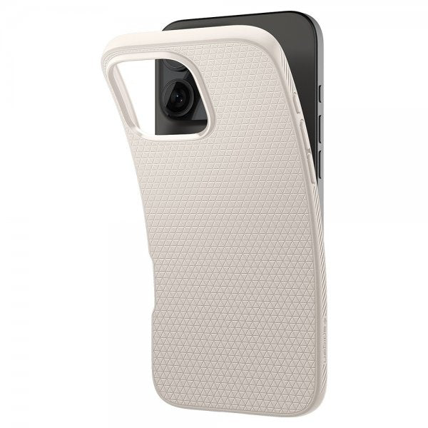 Spigen iPhone 16 Pro Max -suojakuori Liquid Air Natural Titanium